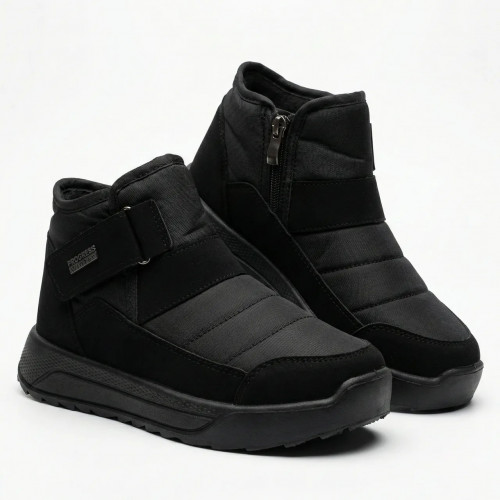 Чоловічі зимові черевики-комфорт Progress на липучці. М'які бурки на широку ногу (41-45 р) 43