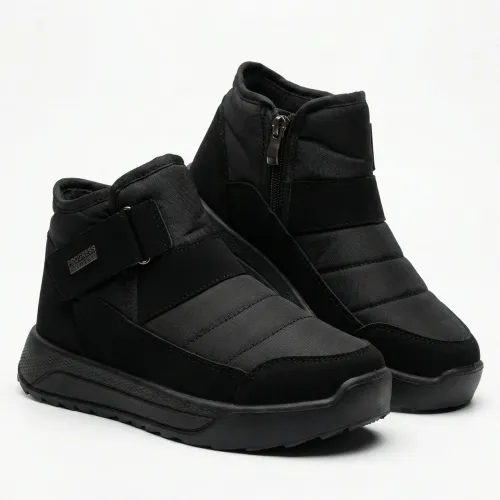 Чоловічі зимові черевики-комфорт Progress на липучці. М'які бурки на широку ногу (41-45 р) 43