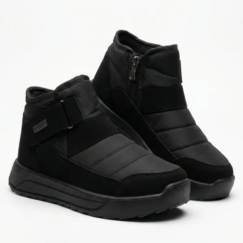 Чоловічі зимові черевики-комфорт Progress на липучці. М'які бурки на широку ногу (41-45 р) 45