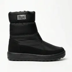 Жіночі зимові чоботи-дутики G-Winter Fashion Чорні. Теплі напівчоботи на хутрі (37-41) 40