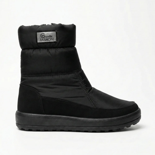 Женские зимние сапоги-дутики G-Winter Fashion Черные. Теплые полусапожки на меху (37-41) 41