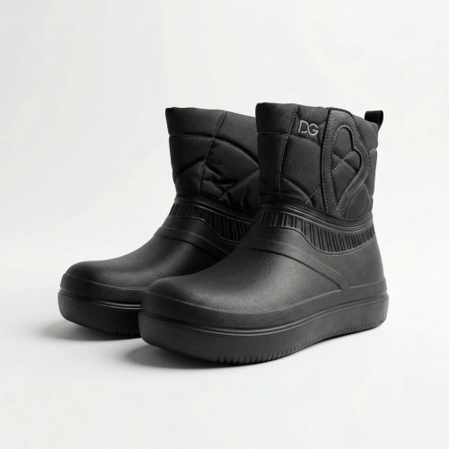 Женские зимние ботинки-бурки Dago на липучке. Теплые короткие дутики на меху (37-41 р) 40