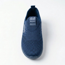 Чоловічі літні мокасини Sipanis Сині. Легкі текстильні сліпони без шнурків (41-45) 45