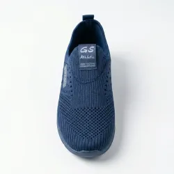Чоловічі літні мокасини Sipanis Сині. Легкі текстильні сліпони без шнурків (41-45) 45