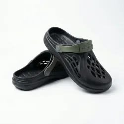 Сабо чоловічі чорні з хакі Gipanis піна ЕВА. Стильні крокси для дачі та відпочинку 41-45 45