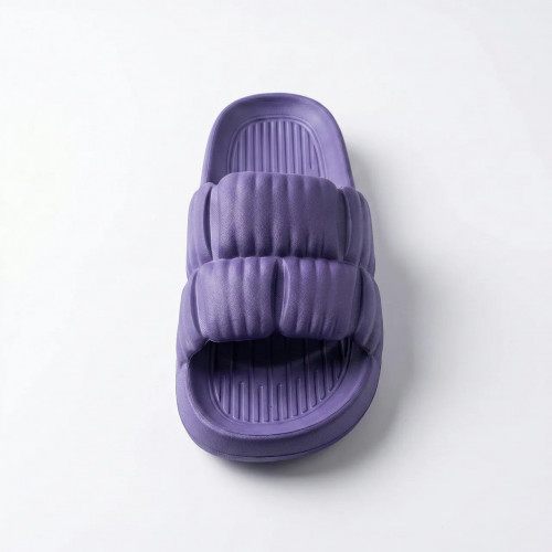 Шльопанці жіночі фіолетові піна ЕВА. Дуті шльопанці на платформі (Cloud) 37-41 40