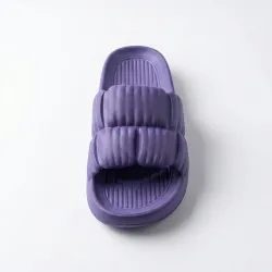 Шльопанці жіночі фіолетові піна ЕВА. Дуті шльопанці на платформі (Cloud) 37-41 41