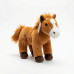 М'яка іграшка Кінь плюшевий 25 см. Дитяча конячка стояча (Коричнева / Бежева) - фото 3
