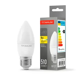 LED лампа TITANUM C37 6W E27 3000K TLС3706273