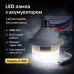 Акумуляторна лампа 20W, лампа акумуляторна E27 USB-C, LED лампочка зі знімними акумуляторами та type-c зарядкою