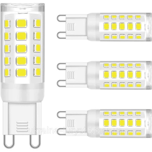 Світлодіодна лампа G9 6000K 3w двоконтактний цоколь 3 Вт,димер, 4ШТ Вогнетривка для духовки