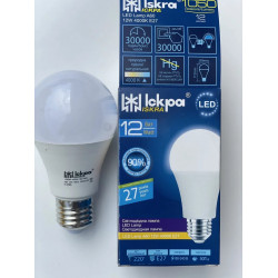 LED Лампа Іскра A60 12W 4000K E27 (аналог 90-100W)