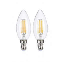 LED Лампа Іскра C37 7W 3000K E14 (свічка, аналог 60-70W) для люстр і дому