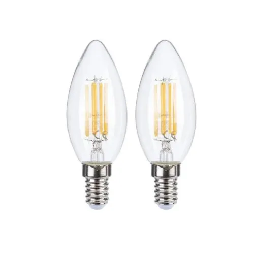 LED Лампа Іскра C37 7W 3000K E14 (свічка, аналог 60-70W) для люстр і дому