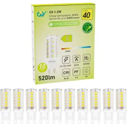 LED Лампа Іскра JC 3W 4000K G4 12 V | Нейтральний білий світ | Для точкових і декоративних світильників