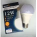Лампа LED 12 Вт світлодіодна нейтрального білого світіння 1200 Lm 4000 К Е27 куля LM278