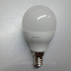 Світлодіодна лампа куля Е14 7W DELUX