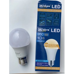 LED Лампа Искра A60 10W 3000K E27 (аналог 75-90W)