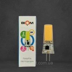 Капсульна Світлодіодна Лампа BIOM G4 5W 220V (силікон) 4500К нейтральний білий