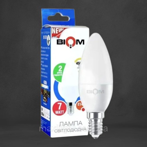 Світлодіодна Лампа BIOM С37 