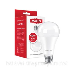 Лампа світлодіодна MAXUS 1-LED-781 A70 15W 3000K 220V E27