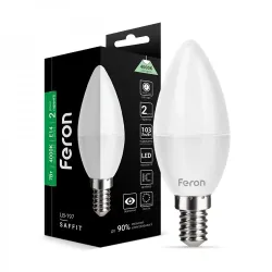 Світлодіодна LED-лампа свічка Feron LB 197 7 W E14 4000 K