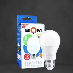 Світлодіодна лампа BIOM BT-512 A60 12W E27 4500К матова