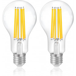 Світлодіодна лампа ІСКРА LED Filament A55 4W 3000K E27 (frosted, матована), філамент