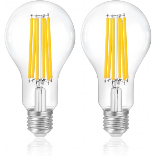 Світлодіодна лампа ІСКРА LED Filament A55 4W 3000K E27 (frosted, матована), філамент