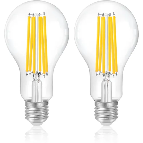 Світлодіодна лампа ІСКРА LED Filament A55 4W 3000K E27 (frosted, матована), філамент
