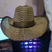 Соломенная ковбойская шляпа Mariboro плетеная коричневая летняя с широкими полями (арт. 27090) - фото 3