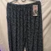 Женские домашние пижамные брюки 8XL-10XL темно-синие с цветочным принтом большого размера (арт. 27138) - фото 5