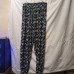 Жіночі літні штани батал 8XL-10XL темно-сині з квітковим принтом на резинці (арт. 27139) - фото 5