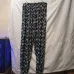 Женские летние штаны батал 8XL-10XL темно-синие с цветочным принтом на резинке (арт. 27139) - фото 5