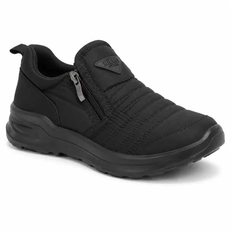 Мужские черные кроссовки MILANO STYLE на молнии 41-45 (арт. 27259)