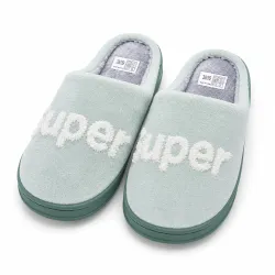 Женские тёплые домашние тапочки Super мятные меховые 37-41 (арт. 27263)