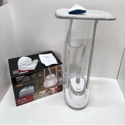 Відпарювач ZP-129 Zepline 3000W вертикальний потужний відпарювач, відпарювач одягу з дошкою для горизонтального відпарювання Білий