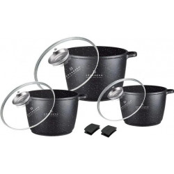 Набір казанів 6 предметів 6.2/10/13 л Edenberg EB-8189 з антипригарним покриттям