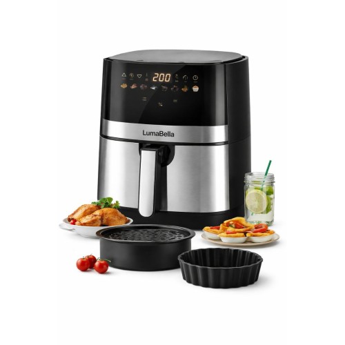 Аэрогриль LumaBella LB-60027 (7.5 л) LumaBella LB-60027 Healthy Air Fryer — мощный и вместительный аэрогриль для полезного приготовления блюд с минимальным количеством масла. Отличный вариант для большой семьи.