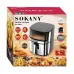 Аерофритюрниця з регулюванням температури Sokany SK-10045 6.5 л 2000 Вт електрична фритюрниця без олії