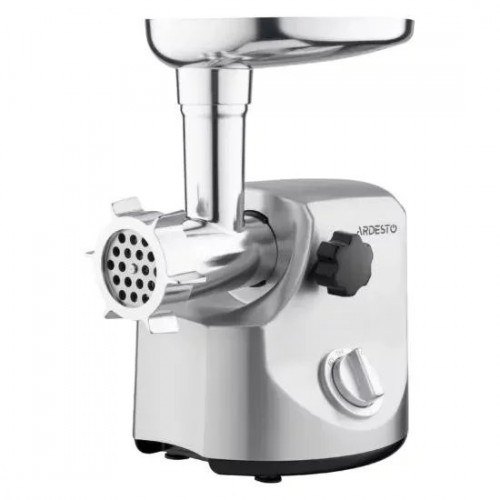 ARDESTO Мясорубка, 3000Вт, призв. -2.6кг/мин, 4 решетки + для колбас., кеббе, 3 терки, металл, серебристый