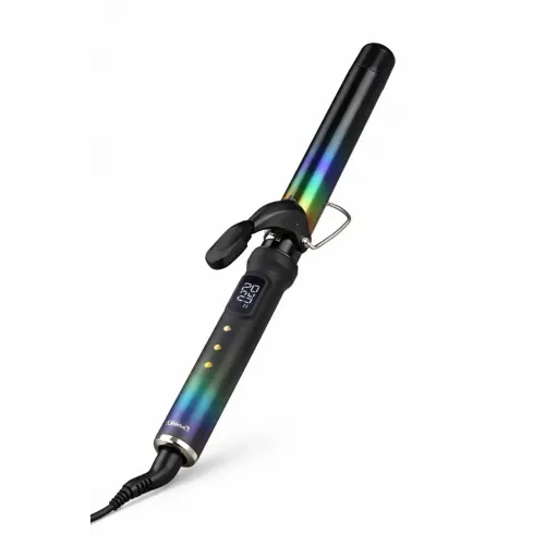 Плойка для завивки волос LumaBella (Ø 25 мм, до 230 °C)
Плойка LumaBella — стильный и надёжный инструмент для создания упругих локонов и мягких волн в домашних и профессиональных условиях. Керамическое покрытие с радужным эффектом обеспечивает равномерный