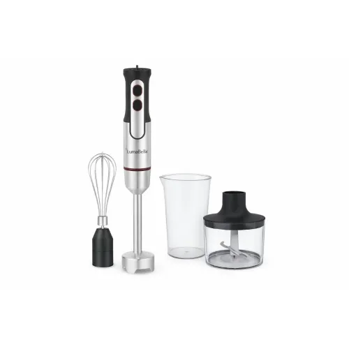Погружной блендер LumaBella LB-52019 (1500 Вт, 4-в-1)
Погружной блендер LumaBella LB-52019 — мощный и универсальный кухонный помощник для быстрого приготовления разнообразных блюд. Благодаря высокой мощности 1500 Вт и комплекту насадок он легко справляетс