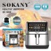 Аерофритюрниця аерогриль Sokany SK-10066 9.5 л 2400 Вт з таймером електрична фритюрниця без олії (арт. 14562) - фото 2
