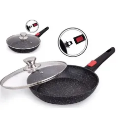 Сковорода Edenberg 26 см з мармуровим покриттям та знімною ручкою EB-13004