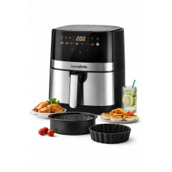 Аэрогриль LumaBella LB-60027 (7.5 л)
LumaBella LB-60027 Healthy Air Fryer — мощный и вместительный аэрогриль для полезного приготовления блюд с минимальным количеством масла. Отличный вариант для большой семьи.