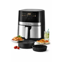 Аэрогриль LumaBella LB-60027 (7.5 л)
LumaBella LB-60027 Healthy Air Fryer — мощный и вместительный аэрогриль для полезного приготовления блюд с минимальным количеством масла. Отличный вариант для большой семьи.