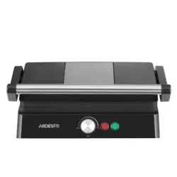 Электрогриль ARDESTO GH-1800MB
Прижимной гриль ARDESTO GH-1800MB мощностью 1800 Вт и интуитивно понятным механическим управлением. Предусмотрено раскрытие на 180° и регулировку температуры. Устройство оснащено рифлеными керамическими противопригарными пла