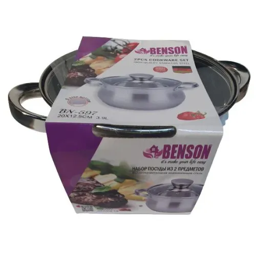 Кастрюля с крышкой 3,9 литр BN-597