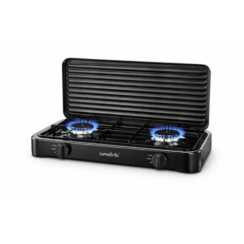 Газовая плита LumaBella LB-57006 — удобное и мощное решение для одновременного приготовления нескольких блюд. Оснащена двумя конфорками и складной крышкой, что делает её практичной для дома, дачи, временной кухни или коммерческого использования.
Преимущес